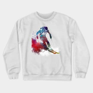 Ski sport art #ski #sport Crewneck Sweatshirt